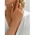 thumbnail image 3 of Ring Bracelet Hand Chain Bracelet Finger Ring For Women Rhinestone Hand Chain Ring Bracelets For Women Trendy Stuff[J5991], 3 of 5