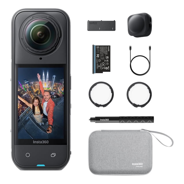 Cámara de Acción Insta360 X5 Essentials Bundle 8K 360° Impermeable