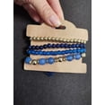 thumbnail image 2 of Set de 4 pulseras elasticas Maria Almudena color azul cielo varios modelos, 2 of 5