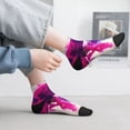 thumbnail image 2 of Pofeuu Dual Skulls Colorful Fusion Print 30cm Socks, Adult Running Hiking Socks for Youth and Adult, 2 of 7