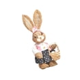thumbnail image 1 of Artificial Straw Cute Bunny Standing Rabbit decor easter bunny stuffed Home Garden Decoration B, 1 of 9