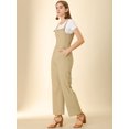thumbnail image 2 of Unique Bargains Women's Ruffled Neck Country Style Jumpsuits, 2 of 6