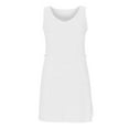 thumbnail image 7 of Nmnitkp Summer Dresses for Women 2026 Sleeveless Tank Dress Crewneck Solid Color Basic A Line Casual Short Mini Dresses with Pockets White,S, 7 of 7