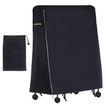 65x28x73'' Folding table tennis Table Cover Waterproof 420D Oxford Table Tennis Cover with Zipper, Black