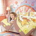 thumbnail image 3 of Manfei Aquatic Axolotl 7pcs Queen Bedding,Ocean Amphibian Print Bedding Comforter Set Queen,Polkadot Reversible, 3 of 6