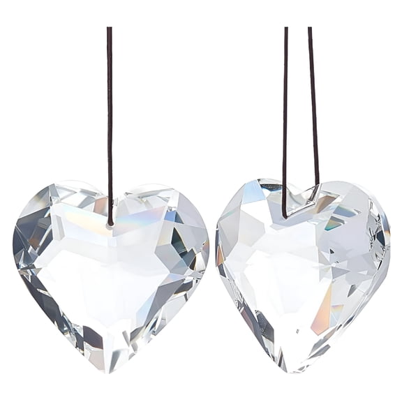 ACDANC Heart Suncatcher Window Prism, 45mm Clear Glass Crystal Rainbow Maker