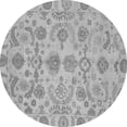 thumbnail image 1 of Ahgly Company Indoor Round Oriental Gray Traditional Area Rugs, 7' Round, 1 of 4
