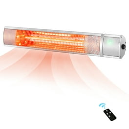 Zimtown 1500W Wall Mounted Electric Patio Heater with Remote Control Zimtown 1500W Wall Mounted Electric Patio Heater with Remote Control