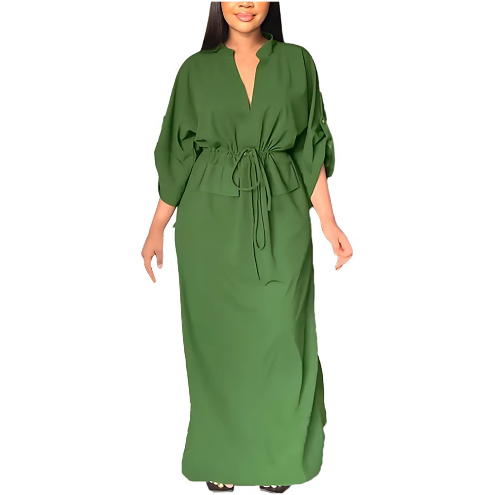 Birdeem Robe de Travail Décontractée pour Femmes, Ceinture Ample