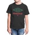 thumbnail image 2 of Umbro Kids Mexico Diamond Logo T Shirt (Black, XS-XL), 2 of 4