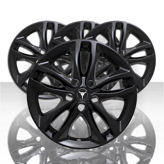 Set of 4 17' 10 Spoke Wheel Skins for 2016-2020 Chevy Malibu LT - Gloss Black
