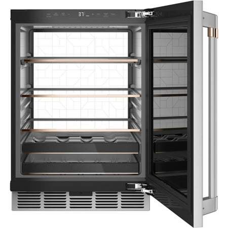 Café - 14-Bottle 126-Can Built-In Beverage Center with WiFi - Stainless Steel