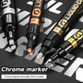 Permanent Liquid Mirror Chrome Marker,Chrome Mirror Paint Pens for Any
