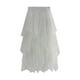 thumbnail image 3 of Falda de tul para mujer, vestido de línea A, cintura elástica para boda, uso diario formal Blanco Yuyangstore Falda, 3 of 8