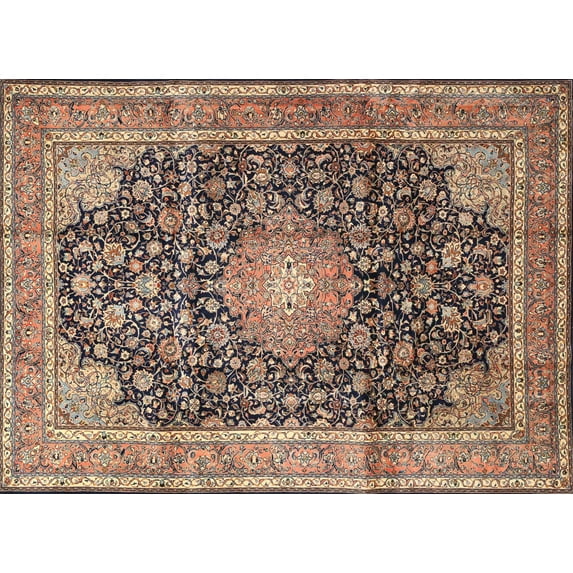 Ahgly Company Indoor Rectangle Traditional Red Brown Persian Area Rugs, 5' x 8'
