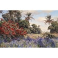 thumbnail image 3 of Georg Macco 18x13 Black Modern Framed Museum Art Print Titled - Southern Landscape with Lavender, 3 of 5