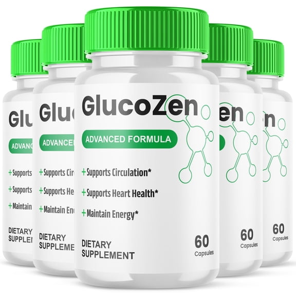 GlucoZen Blood Balance Support Pills Advanced Formula Vitamin Supplement Gluco Zen 300 Capsules