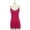 Fuchsia, variant on Basic Spaghetti Strap Camisole Tank Top Stretch Bust Hem Lace Seamless (Black)