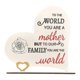 thumbnail image 1 of Letrero de madera para el Día de Madre, diseño de corazón, regalo rústico de hijo e hija, placa de madera con forma de corazón, decoración de mesa, 1 of 8