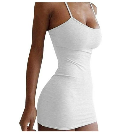 

Qcmgmg Women Sleepwear Pajamas Dress One Piece V Neck Criss Cross Nightgown