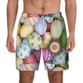 thumbnail image 2 of Goofa Colorful Easter Eggs Printed Men's Swim Trunks Board Shorts Quick Dry Mens Swimming Trunks with Compression Liner,Breathable Fit Hawaii Beach Shorts-X-Large, 2 of 9