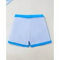 thumbnail image 5 of Kucnuzki 7T Big Girl Swimsuit Set 8T Child Gilrs Bathing Suit Color Block Top Swimming Skirt with Shorts 2pcs Bikini Set Summer Beach Breathable Tankini Set Blue, 5 of 9