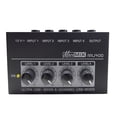 thumbnail image 2 of Mezclador portátil Mezclador de audio pequeño Dispensador estéreo de 12 V Mezclador de sonido de audio de 4 canales para reproductor de CD Guitarras, 2 of 7