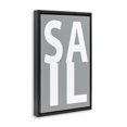 thumbnail image 3 of Stupell Industries Rustic Lodge Sail Word on Grey Black Floating Frame Canvas Art, 21 x 31, by Jamie MacDowell, 3 of 8