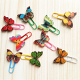 thumbnail image 1 of 10pcs Creative Colored Paper Clips, Heart-shaped Sunflowers, Small Chrysanthemum Butterflies, Nickel-plated Curved Needles, 1 of 5