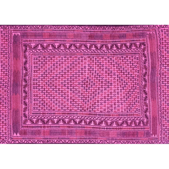 Ahgly Company Indoor Rectangle Southwestern Pink Country Area Rugs, 5' x 8'