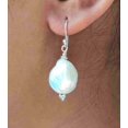 thumbnail image 2 of Navya Craft Freshwater Baroque Pearl 925 Sterling Silver Handmade Women Dangle Earrings Pearl Jewelry, 2 of 5
