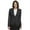 Charcoal-heather Fabric, variant on Executive Apparel 2022 Women's Juliet Cropped EasyWear Blazer-Charcoal-Heather Fabric-26