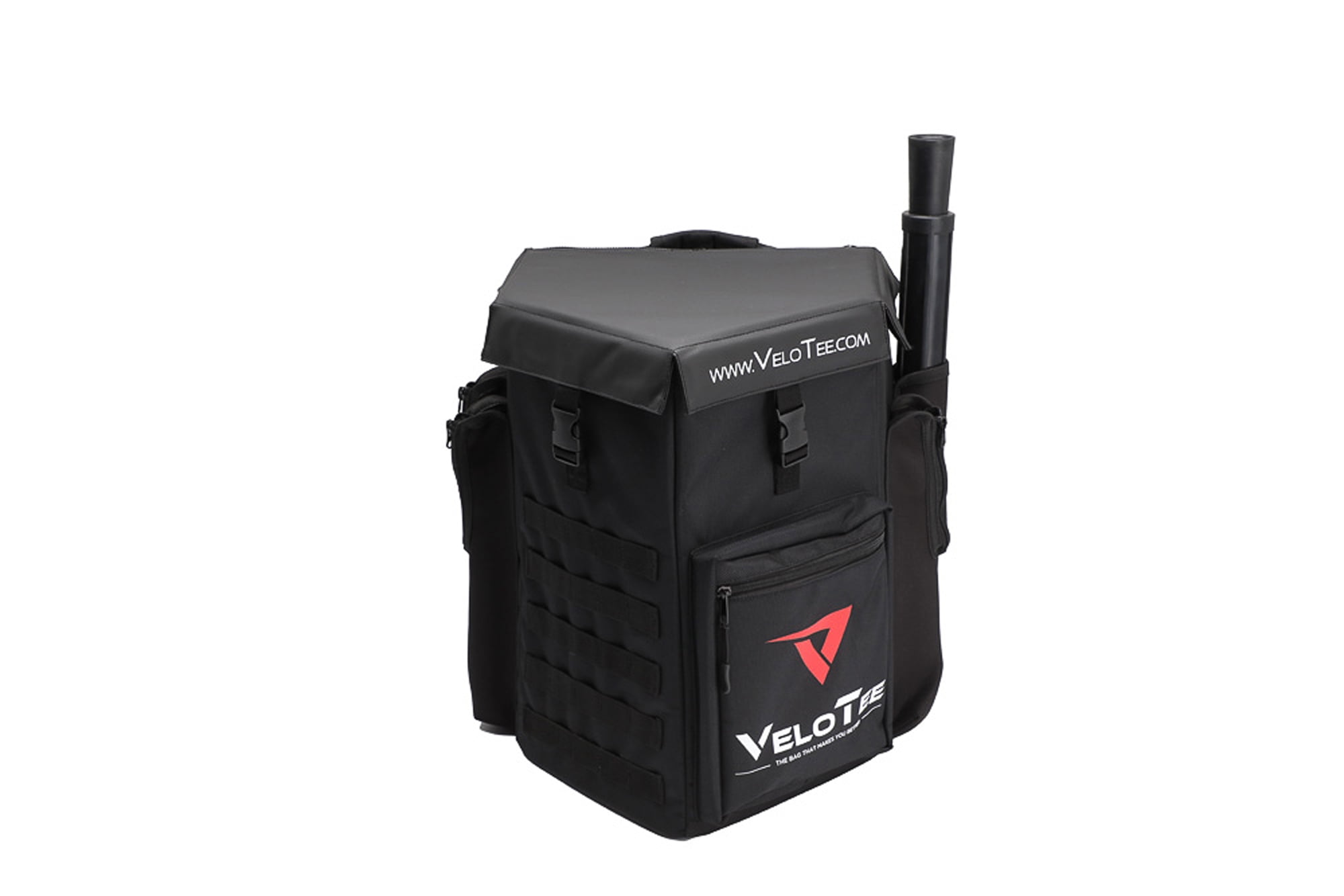 VeloTee Baseball & Softball Home Plate Bat Bag Backpack (Comes with Batting Tee)