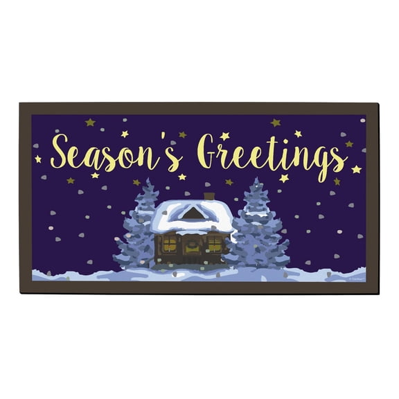 ThisWear Winter Doormat Seasons Greetings Decor Holiday Party Supplies Cozy Cottage Welcome Mat Doormat Multi