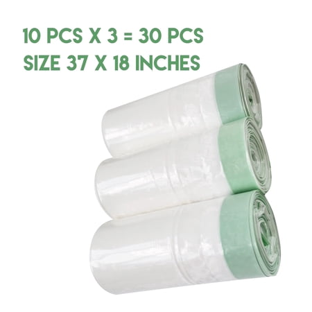 Litter Box Liners, 30 Count Jumbo Cat Litter Pan liners, Drawstring Litter Liner Bags For Litter Box. Thick Large Cat Litter Liner XL, Eco Friendly Pet Cat Supplies(94cm x 45cm)