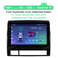 thumbnail image 3 of Asure 9" 2+32G Car Stereos For Toyota Tacoma MK2 (2005-2013) with Android Auto and CarPlay Radio/BT 5.0/Navigation, 3 of 19