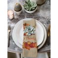 thumbnail image 2 of Pumpkin Fall Cloth Napkins Set of 6 Reusable Dinner Napkins, Thanksgiving Maple Farmhouse Corn Vintage Cocktail Napkin Washable Table Napkins for Wedding/Holiday Party/Baby Shower 20"x20", 2 of 7