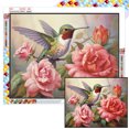 thumbnail image 1 of 5D DIY Cuentas Cuadradas Completas Colibrí Del 50x40cm, 1 of 9