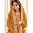 thumbnail image 3 of Indian Wedding Wear Designer Anarkali Gown Suits Pakistani Shalwar Kameez Dress ( Yellow, L - 42 ), 3 of 5