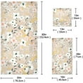 thumbnail image 3 of SKYSONIC 3 Pack Towel Beautiful Floral Motif Cotton Bath Towel Set (1 Bath Towel, 1 Hand Towel, 1 Washcloth) for Bathroom, Super Soft and Quick Dry Towels, 3 of 7