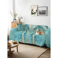 thumbnail image 3 of Green Tree Coastal Beach Couch Cover for 2 Cushion Couch, Vintage Tropical Plant Washable Love Seat Sofa Covers Slipcover, Throw Sofa Covers for Pets, Furniture Protector 71"x102", 3 of 9