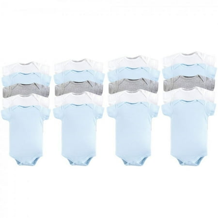UPC: 0660168311723 | Luvable Friends Baby Boy Cotton Bodysuits 20pk Blue Gray 0-12 Months