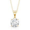 thumbnail image 2 of Rosec Jewels IGI Certified Lab Grown 2 Carat Diamond Pendant - with Chain - E-VS1 Quality - Gift for Special Person, 18K Yellow Gold, 2 of 6