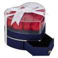 thumbnail image 6 of Wadada Valentines Day Heart Shaped Box, Heart Shape Ring Box Preserved Flower Rose Ring Case Velvet Jewelry Box Gift Box for Valentine's Day Mother's Day Wedding Anniversary Birthday, 6 of 9