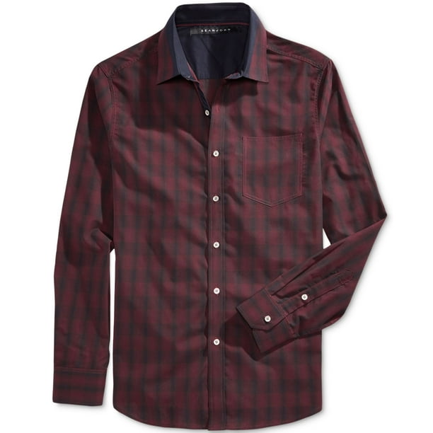 sean john men's button down shirts
