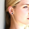thumbnail image 5 of 1.0 Ct Marquise Cut Studs Blue Sapphire 18K White Solid Solid Gold Everyday Dainty Earrings Push Back, 5 of 7