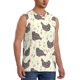 thumbnail image 2 of Balery Funny Chicken Camisetas sin mangas para hombre, absorbe la humedad y protege contra el mal olor.-Small, 2 of 7