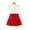 Red, variant on biudgviw Cute Clothes for Girls Bow Mock Neck Sleeveless Tops with Ruffle Mini Skirt Shorts Set 2 Piece Summer Outfits