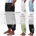 thumbnail image 3 of DeHolifer Pants for Women Cotton Linen Summer Casual Baggy Comfy Wide Leg Trousers Lounge Pants with Pocket Black M, 3 of 8