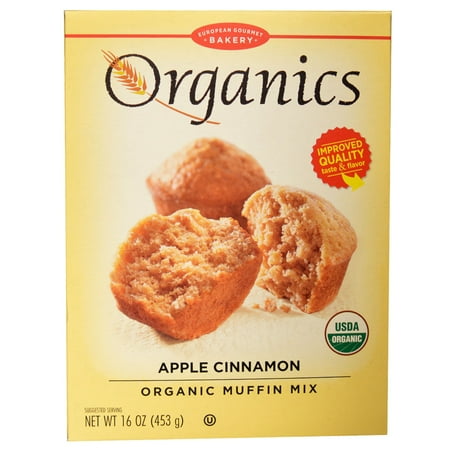 - European Gourmet Bakery, Organic Muffin Mix, Apple Cinnamon, 16 oz (pack of 4)